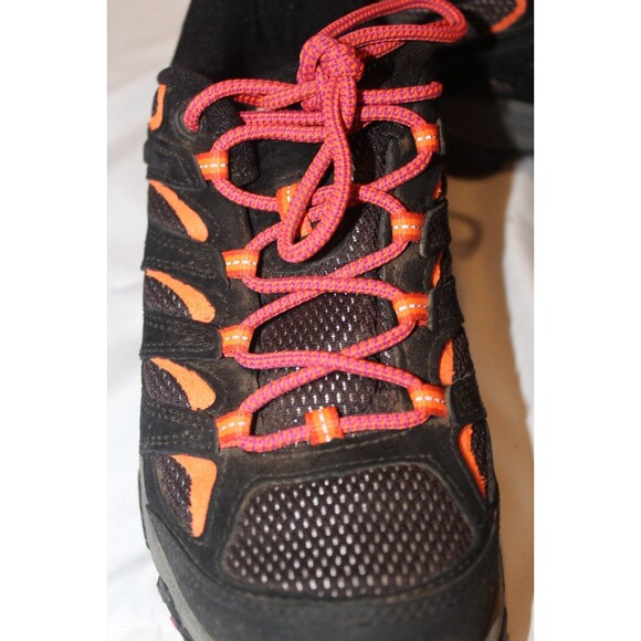 Merrell Women's Moab 3 Mid Waterproof Hiking Sneakers Black Pink SZ 7.5 NIB $140 - Picture 5 of 6